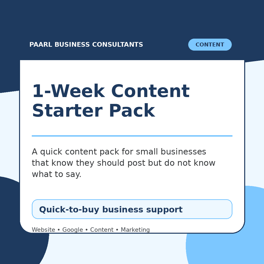 1-Week Content Starter Pack
