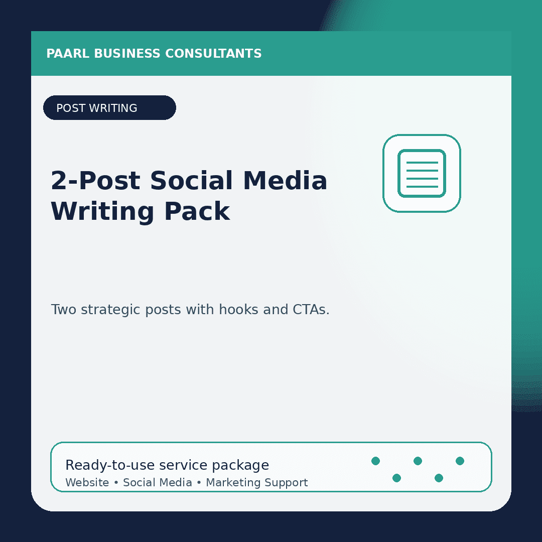 2-Post Social Media Writing Pack