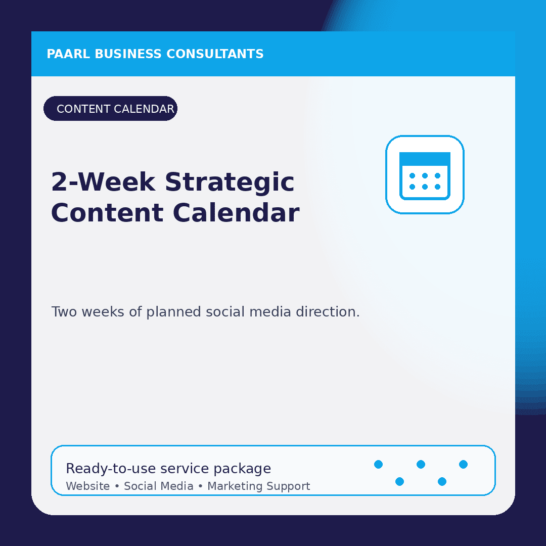2-Week Strategic Content Calendar