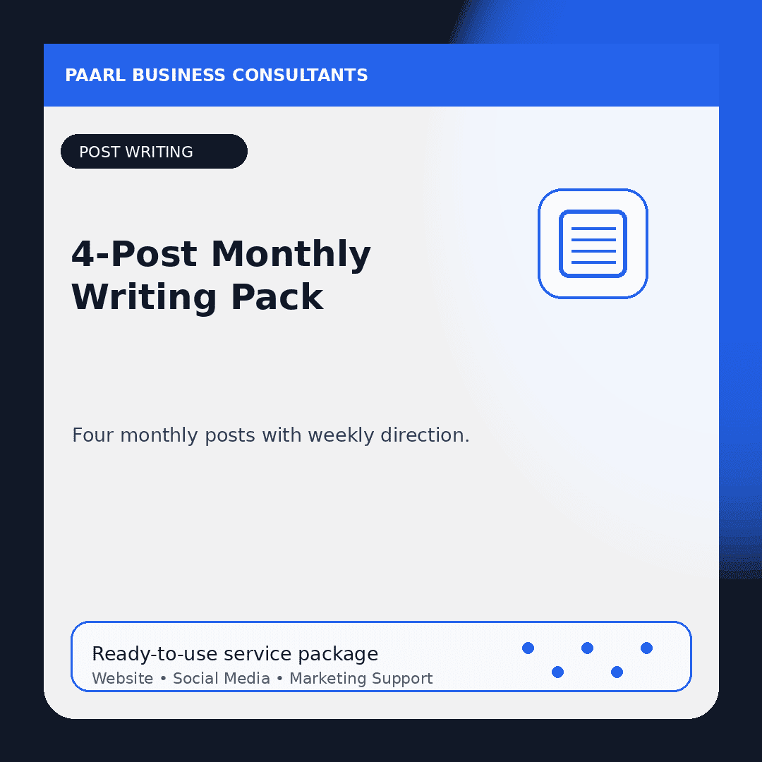 4-Post Monthly Writing Pack