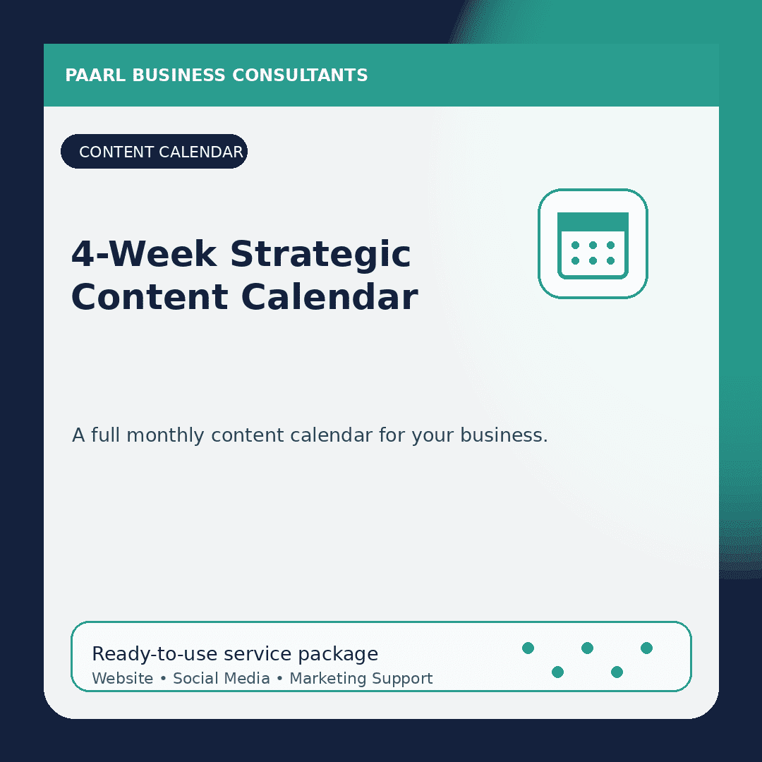 4-Week Strategic Content Calendar