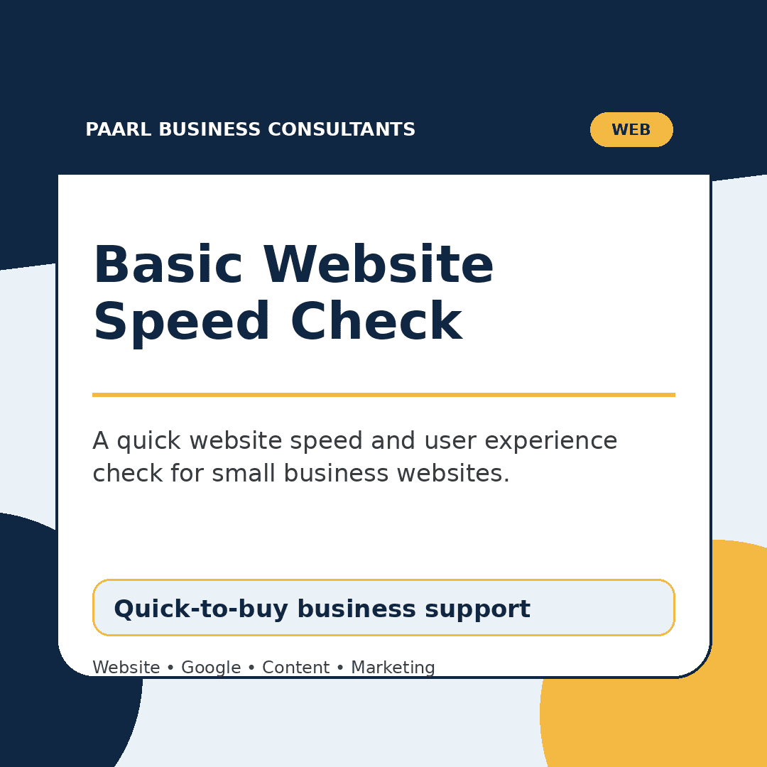 Basic Website Speed Check