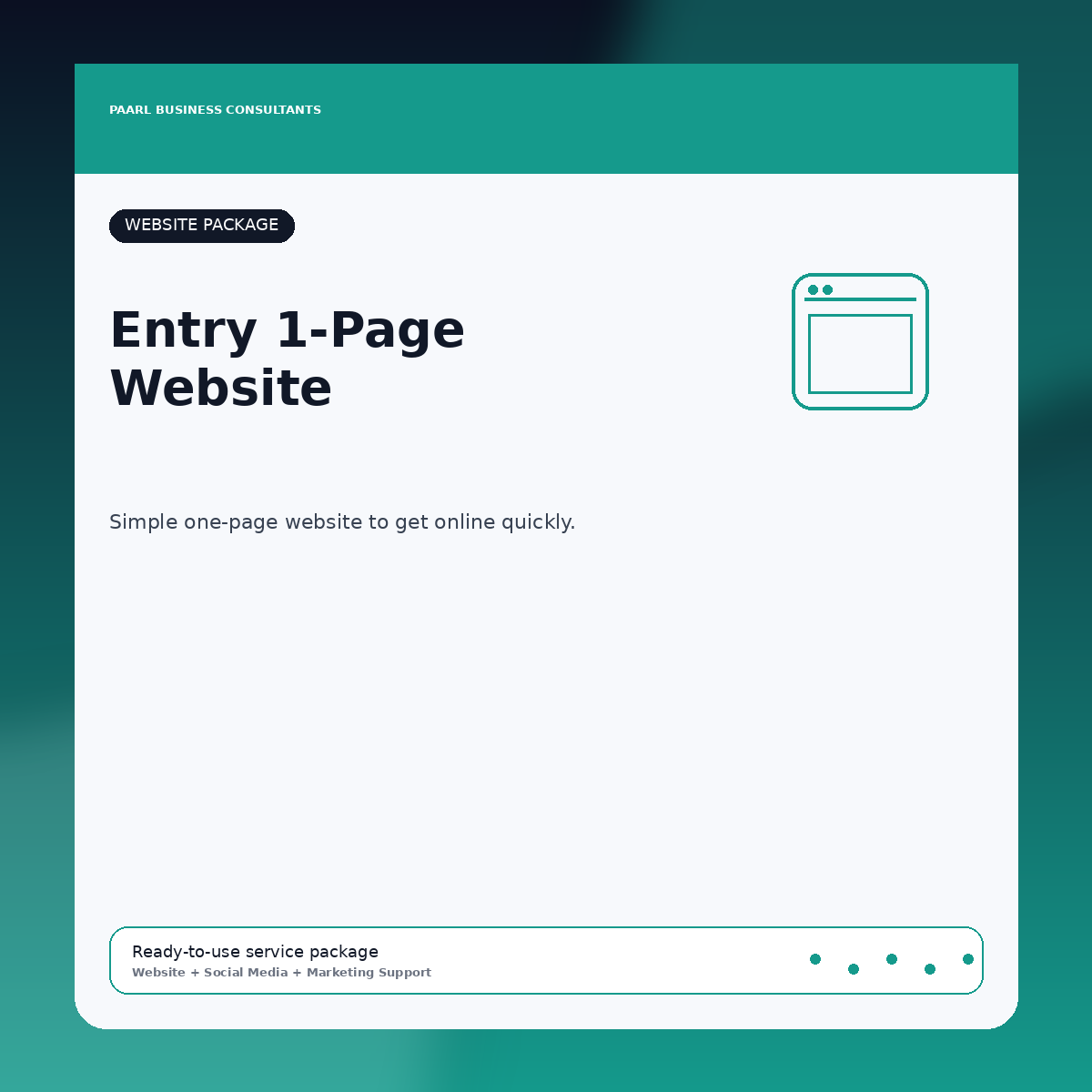 Entry 1-Page Website