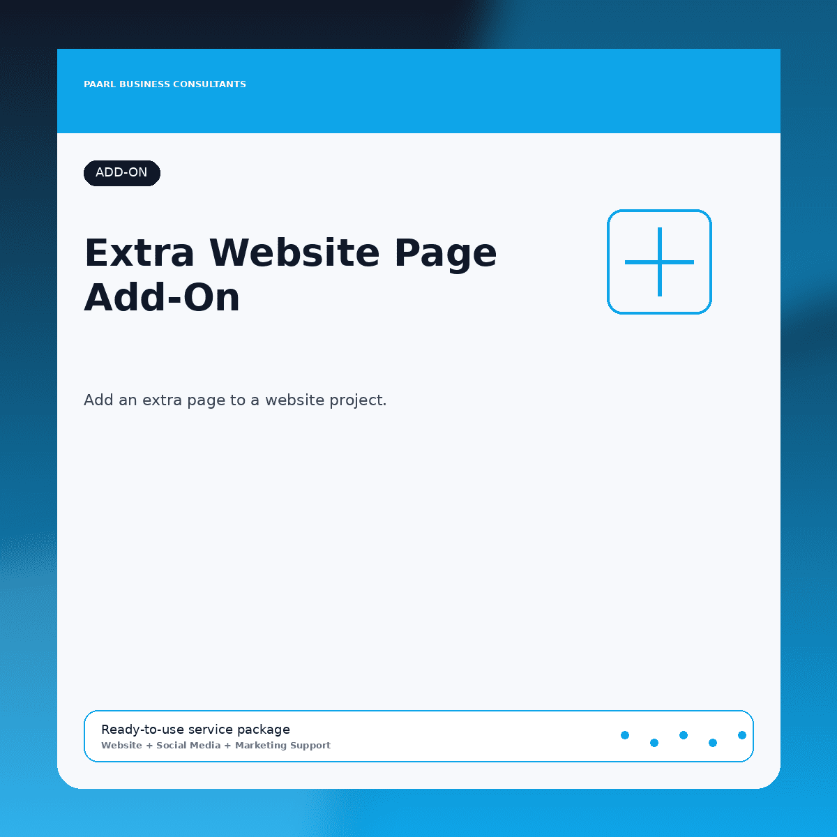 Extra Website Page Add-On