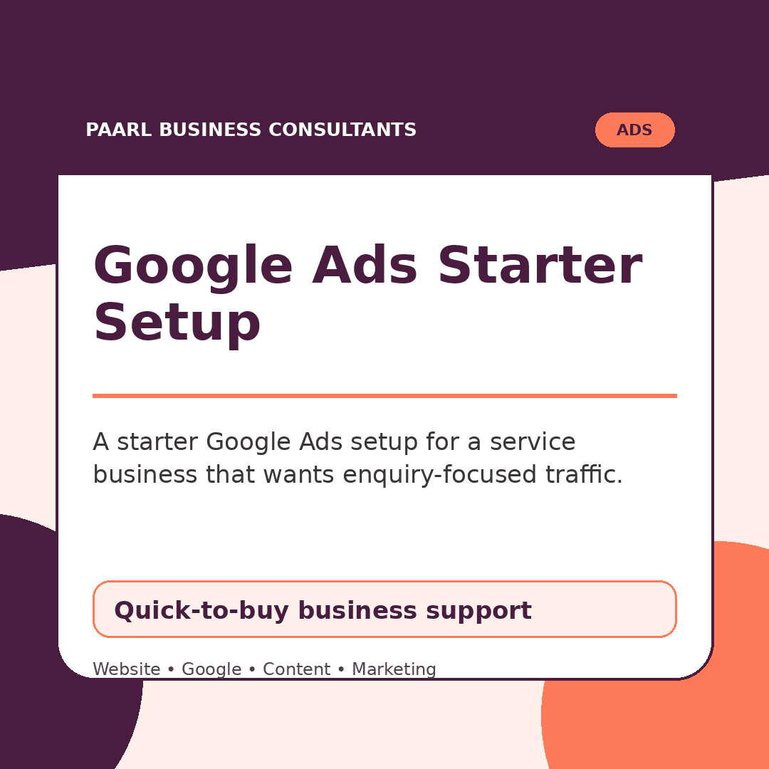 Google Ads Starter Setup