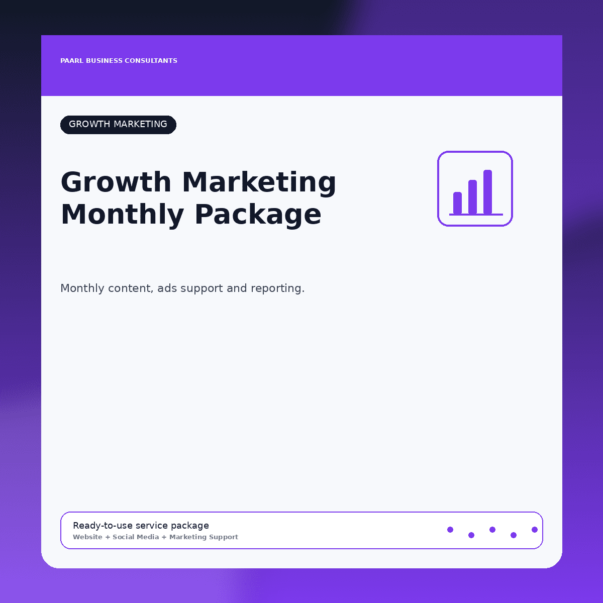 Growth Marketing Monthly Package