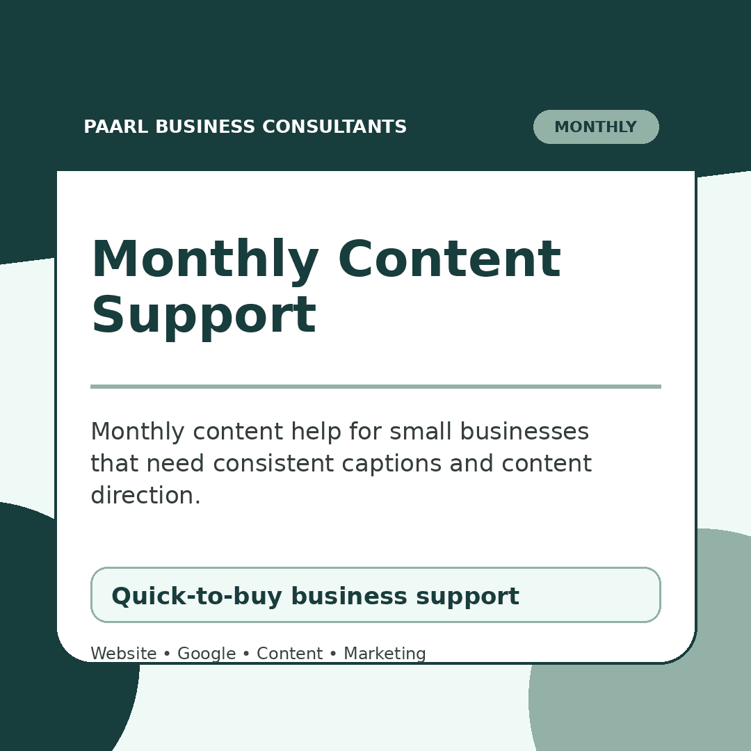 Monthly Content Support