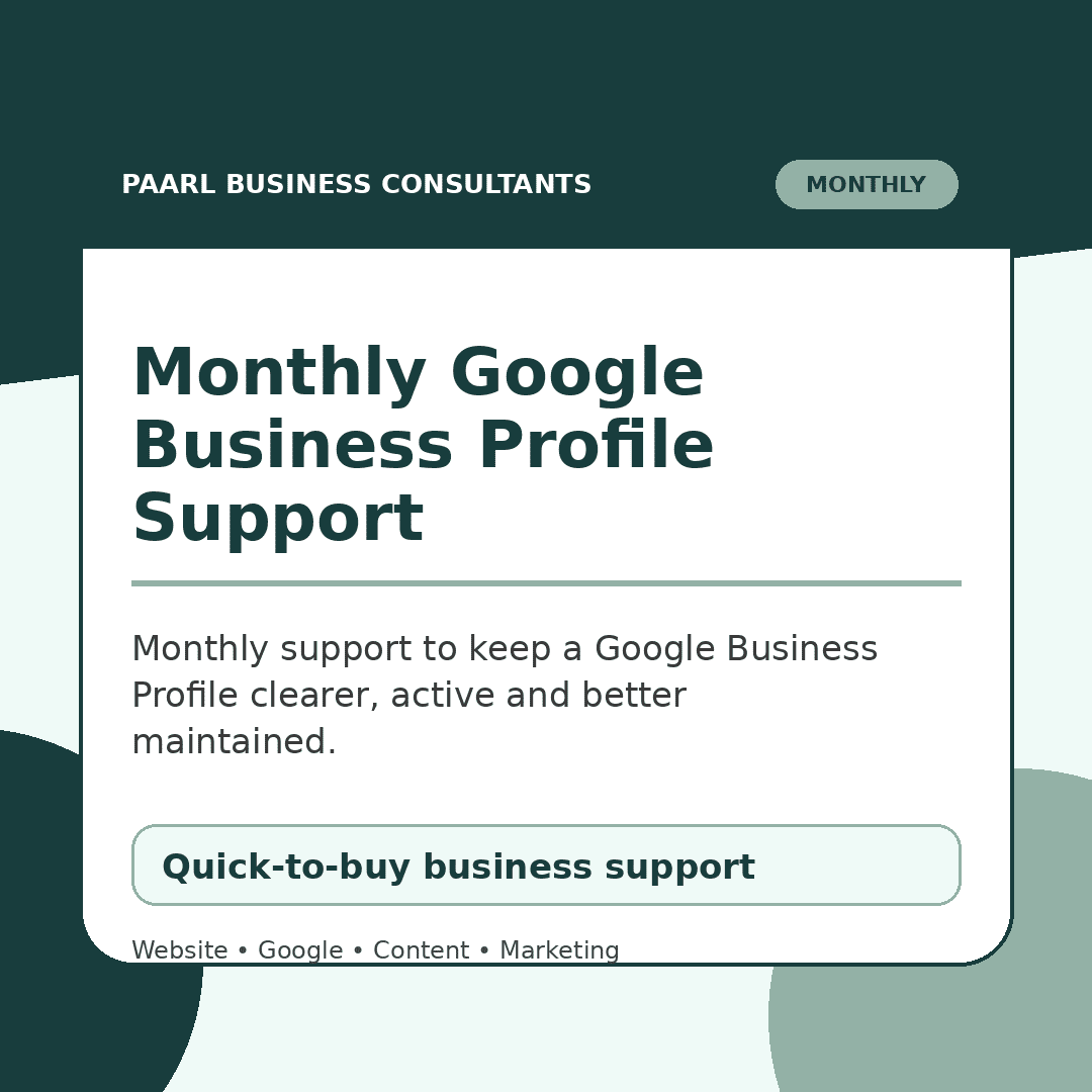 Monthly Google Business Profile Support