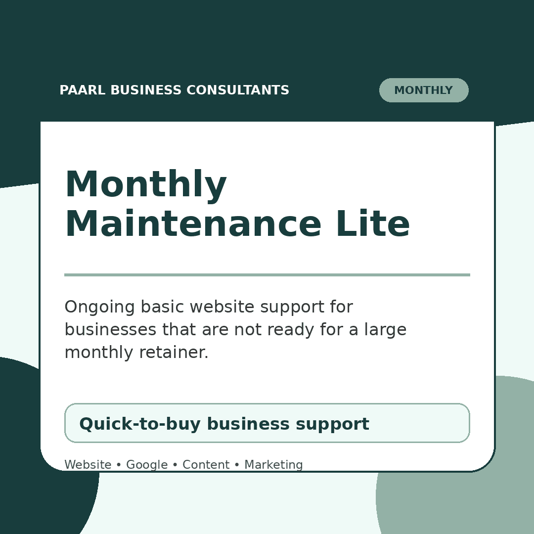 Monthly Maintenance Lite