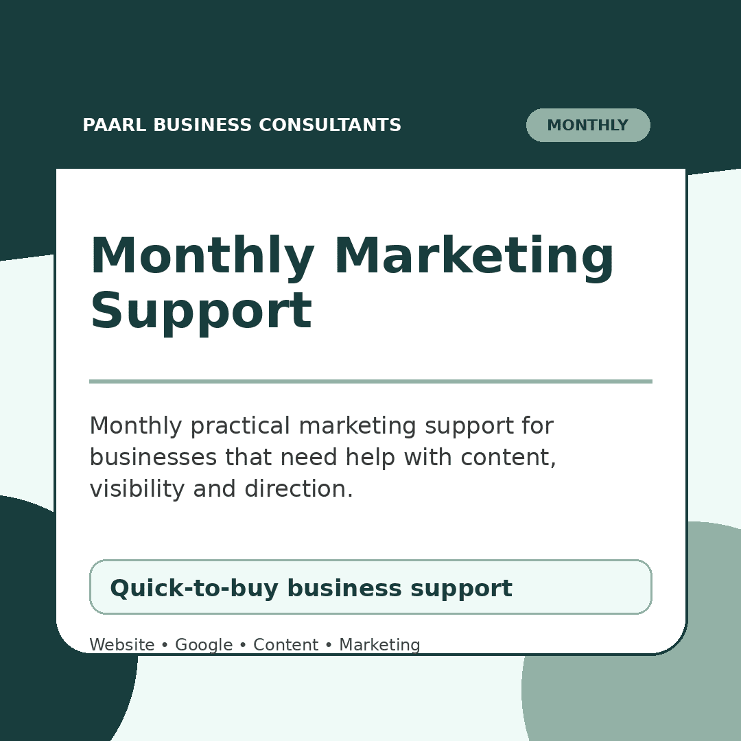 Monthly Marketing Support