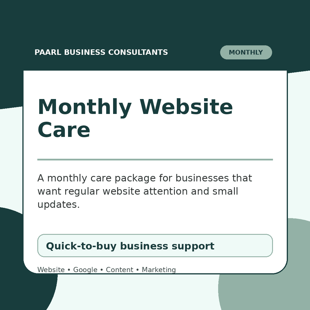 Monthly Website Care