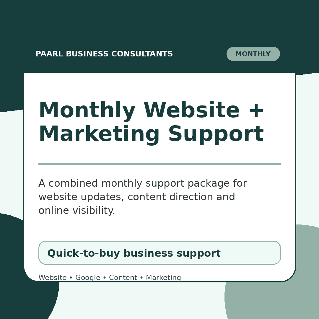 Monthly Website + Marketing Support