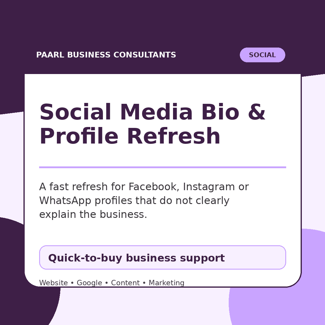 Social Media Bio & Profile Refresh