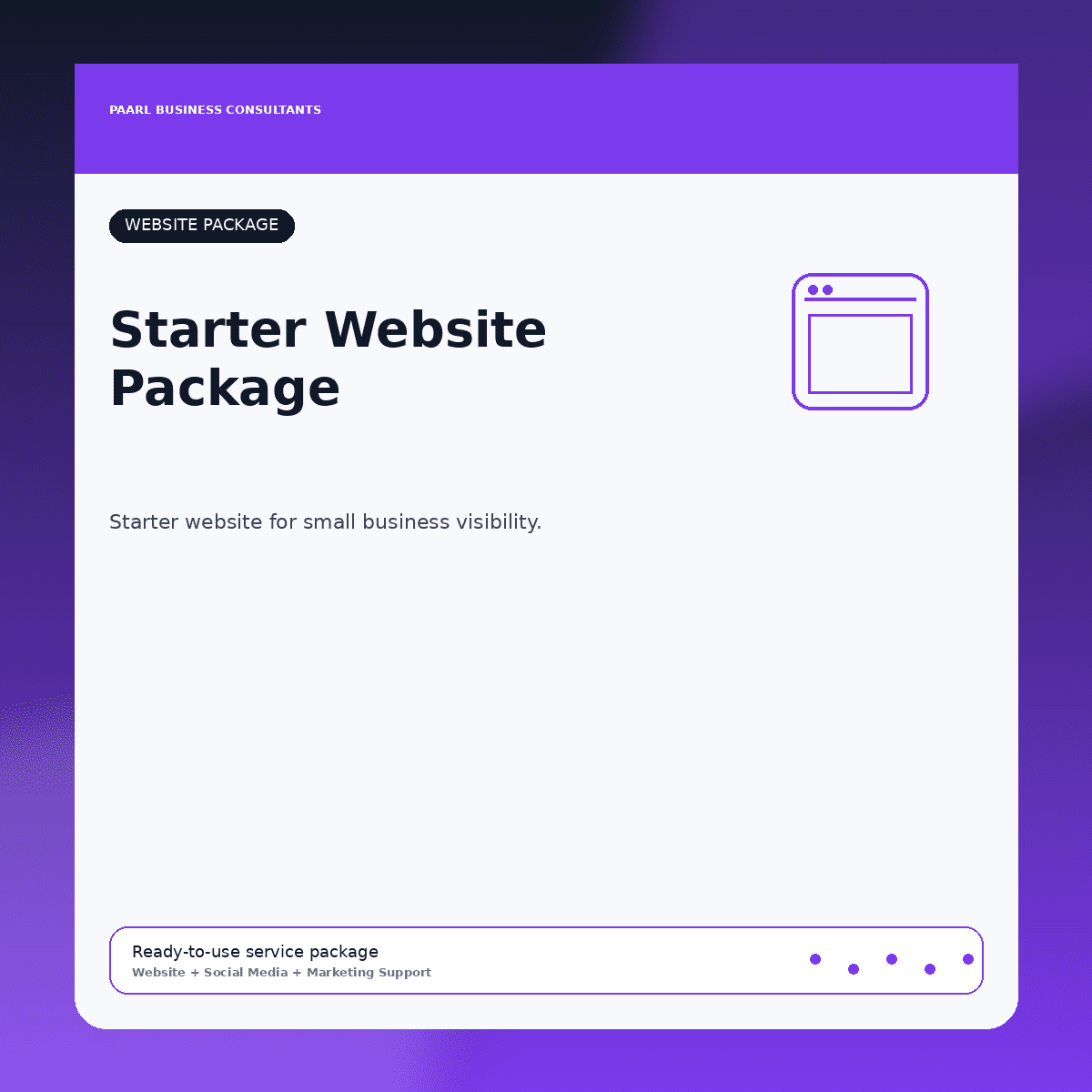 Starter Website Package