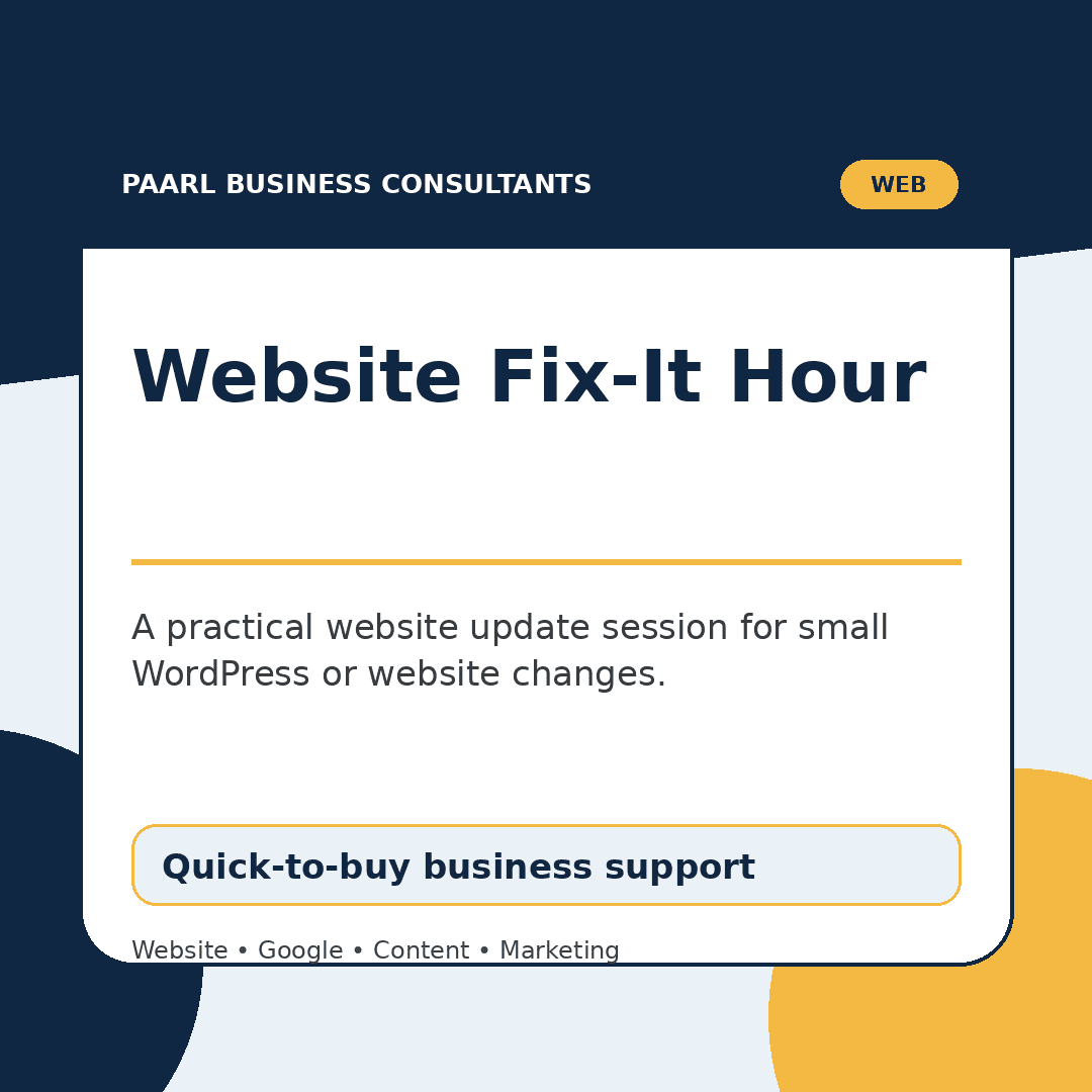Website Fix-It Hour
