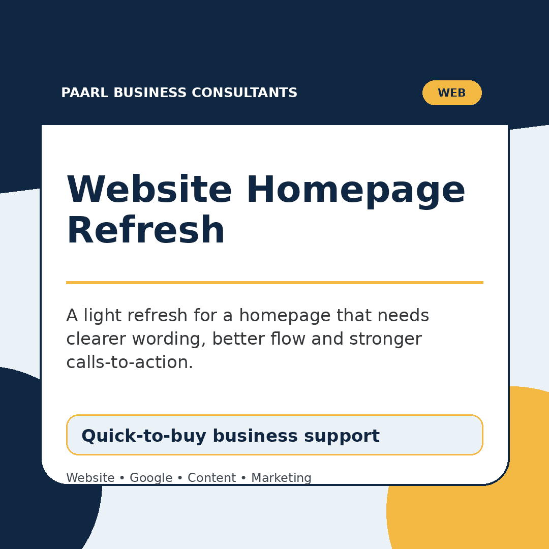 Website Homepage Refresh